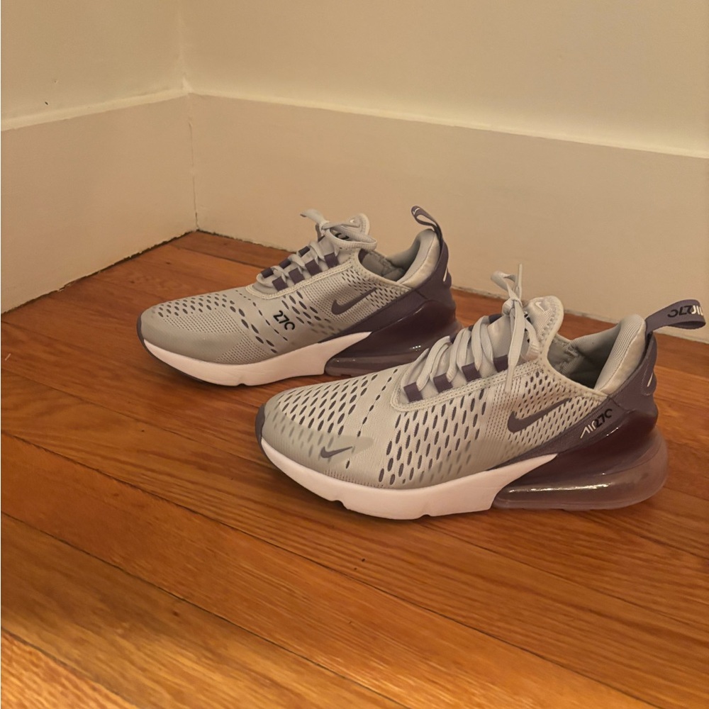 Nike Air Max 270 Lavender and Gray Sneakers